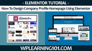 How To Design Homepage Using Elementor In WordPress (Step-By-Step Tutorial)