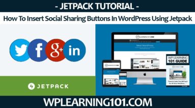 How To Insert Social Sharing Buttons In WordPress Using Jetpack Plugin (Step By Step Tutorial)