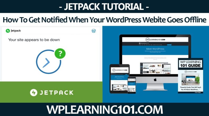 How To Get Notified When Your WordPress Site Goes Offline With Jetpack Plugin(Step-By-Step Tutorial)