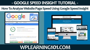 How To Analyze Website Page Speed Using Google Speed Insight (Step-By-Step Tutorial)