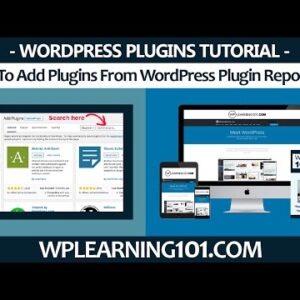 How To Add Plugins From WordPress Plugin Repository Tutorial (Step By Step)