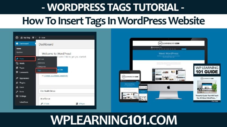 How To Insert Tags In WordPress Website (Step By Step Tutorial)