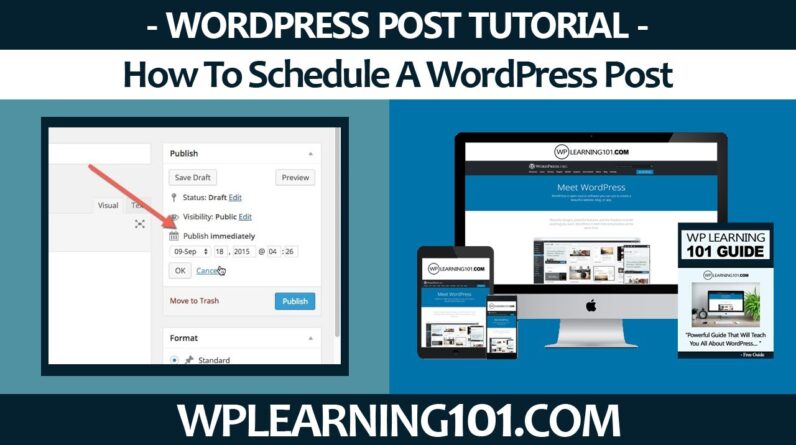 How To Schedule A WordPress Post (Step By Step Tutorial)