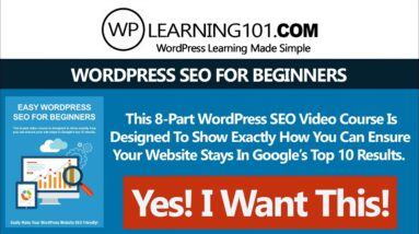 Easy WordPress SEO For Beginners (Step By Step Tutorials)